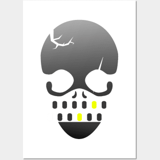 Golden Tooth Skull Posters and Art